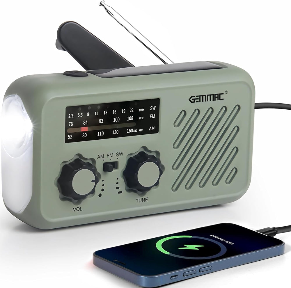 Hand Crank Radio + Flashlight
